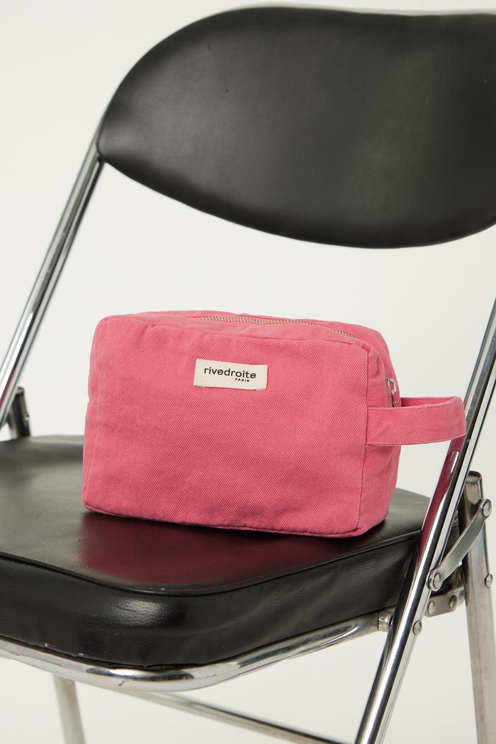 rive droite Tournelles la trousse XL Sergé de coton Melrose Pink