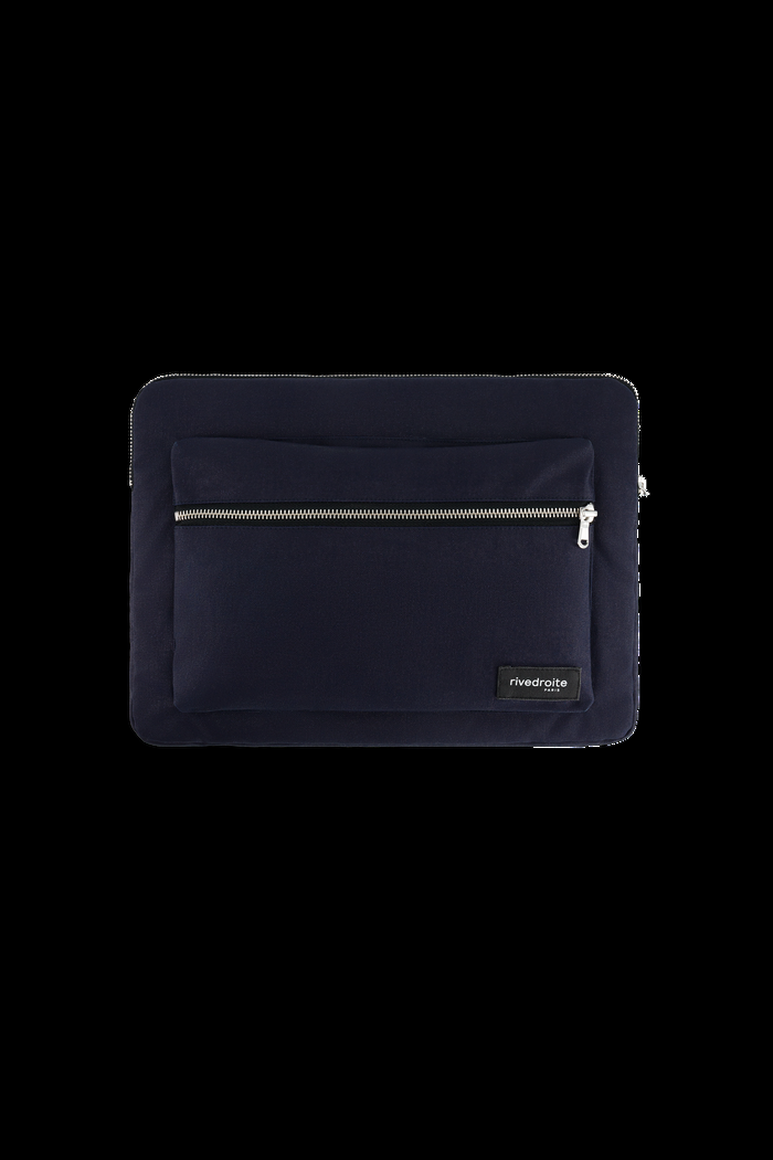 Rive Droite Vivienne La Housse D'ordinateur 13'' Coton Recyclé Bleu Marine