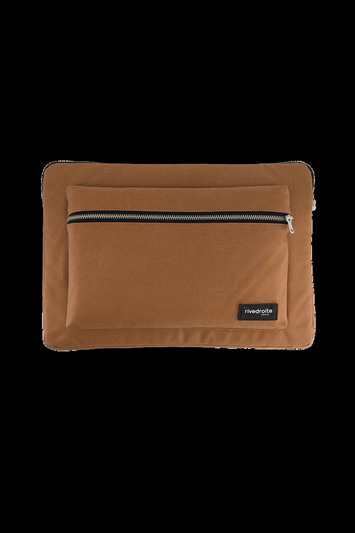 Rive Droite Vivienne La Housse D'ordinateur 15'' Coton Recyclé Camel