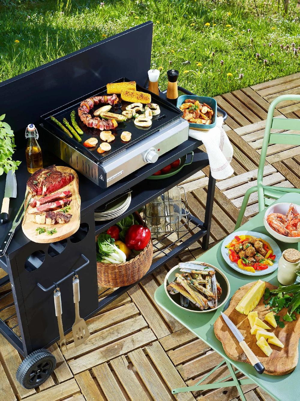 Riviera & Bar Plancha Pro En Fonte émaillée - 1 Zone QPL 1045