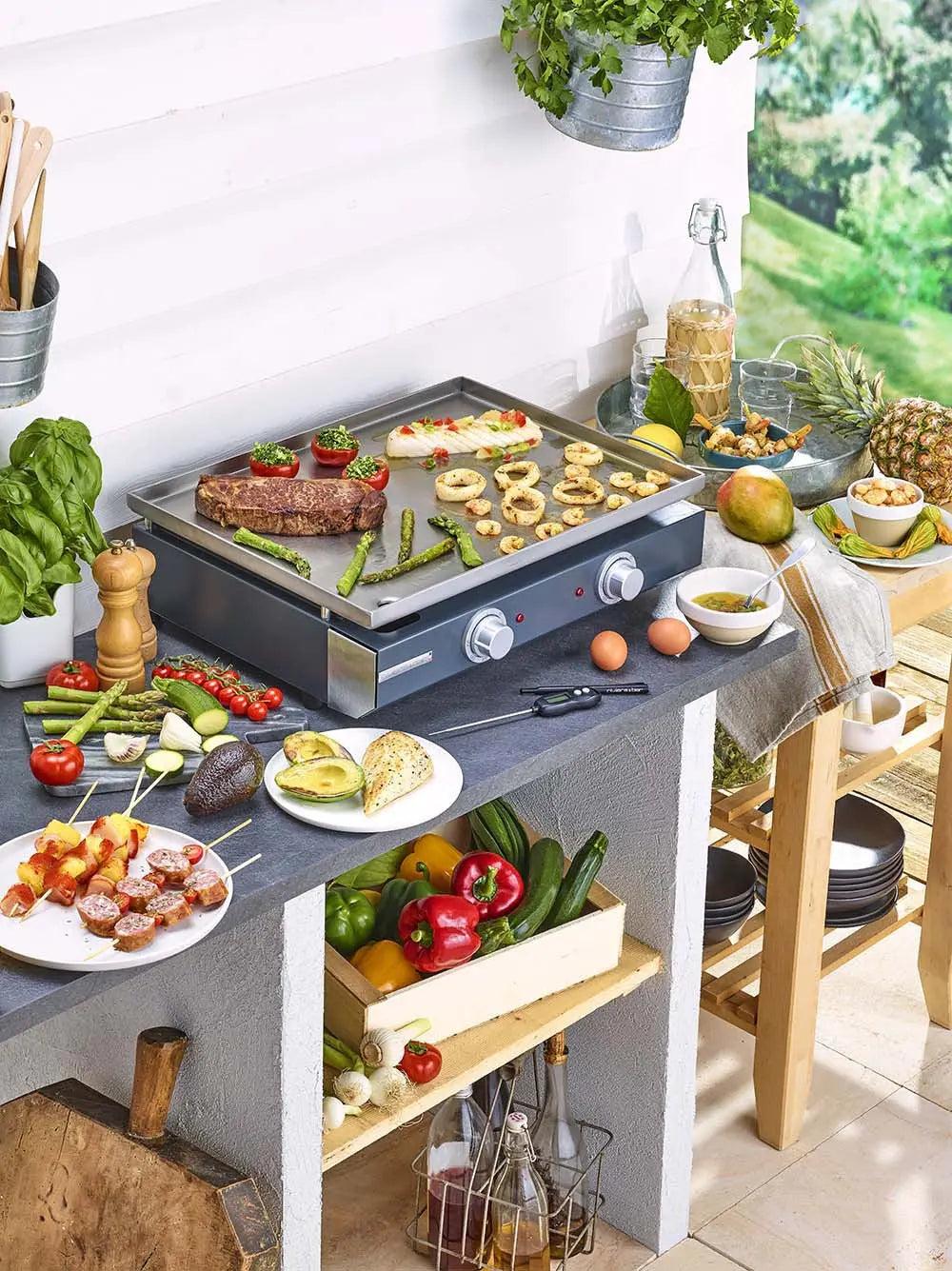 Riviera & Bar Plancha Pro Inox 2 Zones