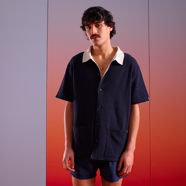 Rivieras Chemise Doublée Éponge Marine Chemise Doublée Éponge Marine