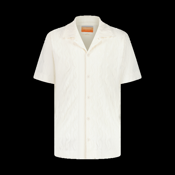 rivieras Chemise en Éponge Fantaisie Ecru Chemise en Éponge Fantaisie Ecru