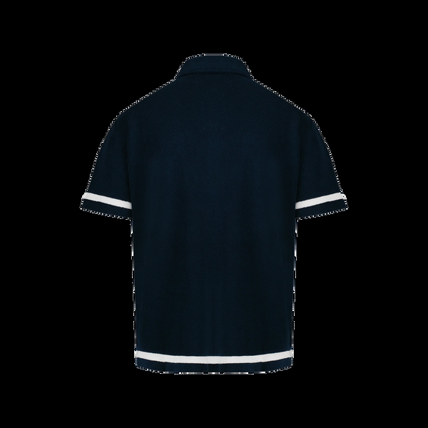 Rivieras Chemise En Éponge Marine à Rayures Écrues Chemise En Éponge Marine à Rayures Écrues