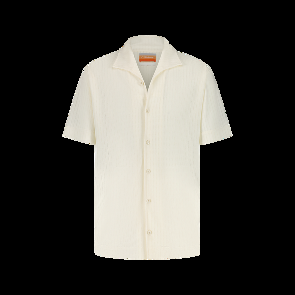 rivieras Chemise en Maille Fantaisie Ecru Chemise en Maille Fantaisie Ecru