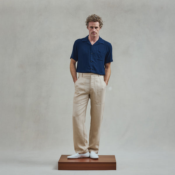 Rivieras Chemise En Viscose Légère Marine Chemise En Viscose Légère Marine
