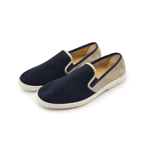 Rivieras Classic Daim Match Marine Beige Classic Daim Match Marine Beige