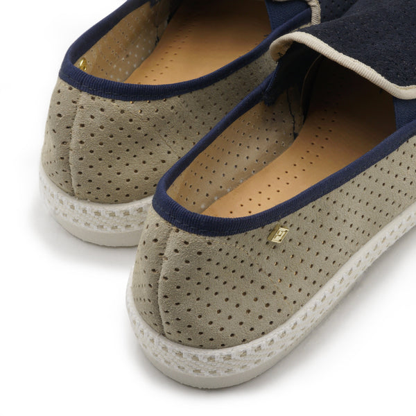 Rivieras Classic Daim Match Marine Beige Classic Daim Match Marine Beige