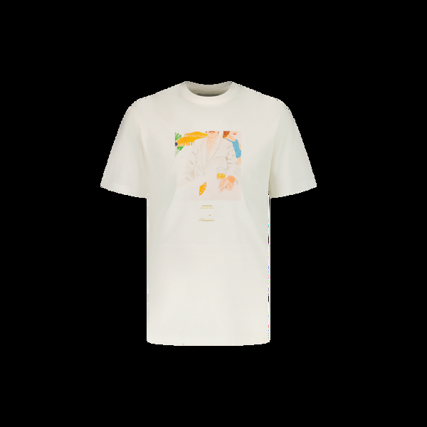 Rivieras Pack De 2 Tee Shirts Ecru Serigraphies Pack De 2 Tee Shirts Ecru Serigraphies