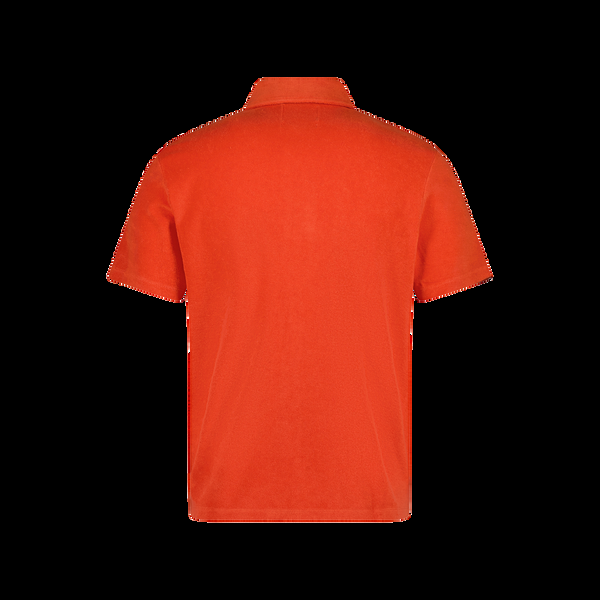 Rivieras Polo à Bouton Orange En éponge Polo à Bouton Orange En éponge