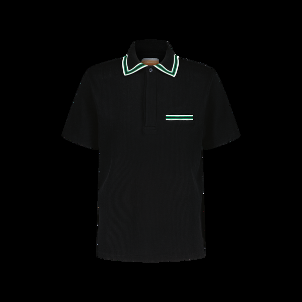 rivieras Polo à Col Jacquard Noir Polo à Col Jacquard Noir rivieras Polo à Col Jacquard Noir Polo à Col Jacquard Noir