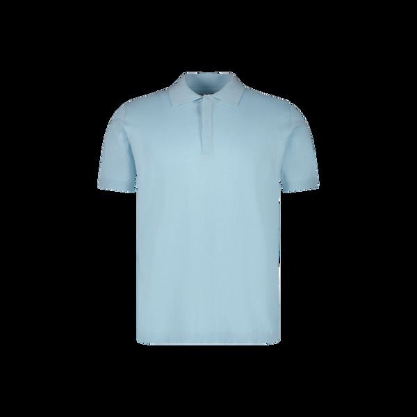 rivieras Polo Classique en Maille Bleu Ciel Polo Classique en Maille Bleu Ciel