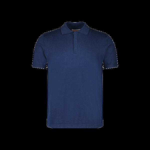 rivieras Polo Classique en Maille Marine Polo Classique en Maille Marine