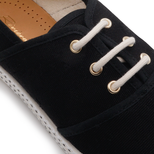 Rivieras Lacets Toile Noir Lacets Toile Noir