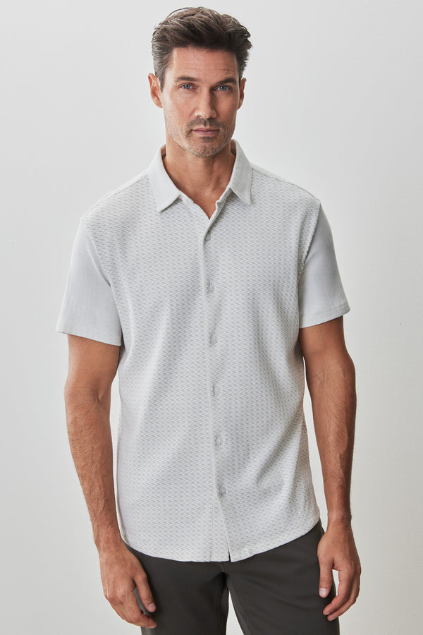 robert barakett Chemise en tricot à manches courtes Booker