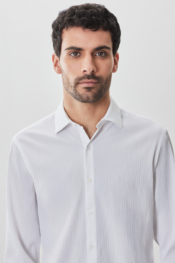 Robert Barakett Chemise Tissée à Manches Longues Tyler