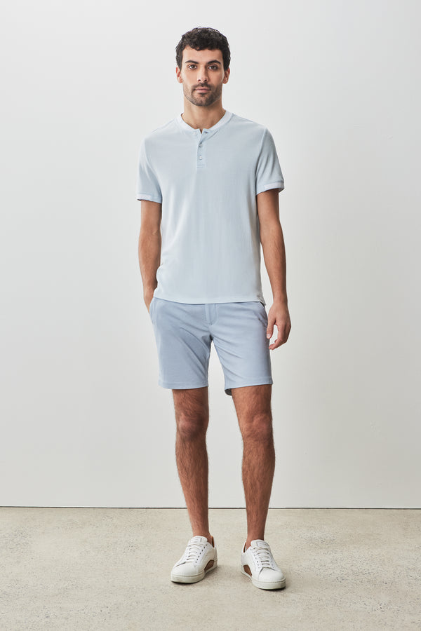 Robert Barakett Henley à Col Baseball Tessio