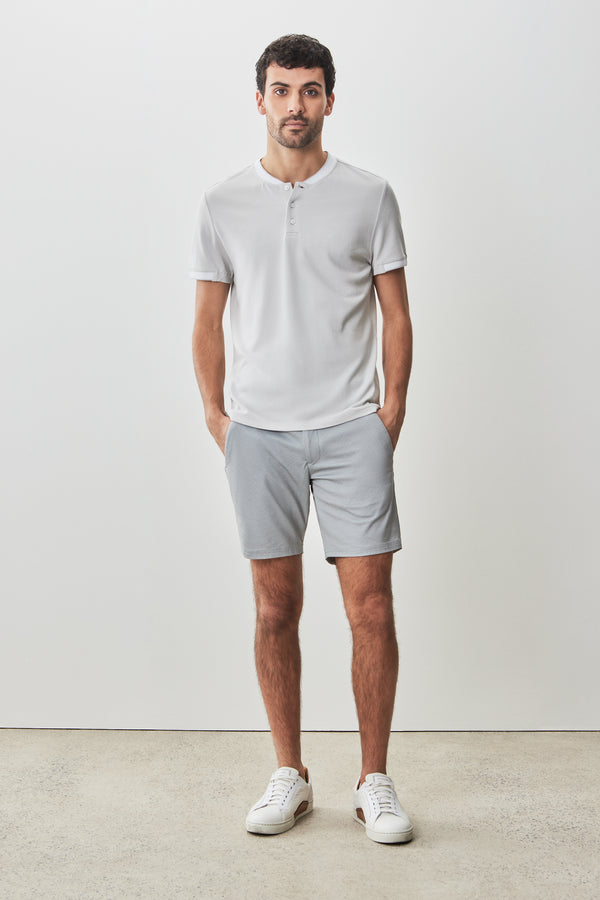 Robert Barakett Henley à Col Baseball Tessio