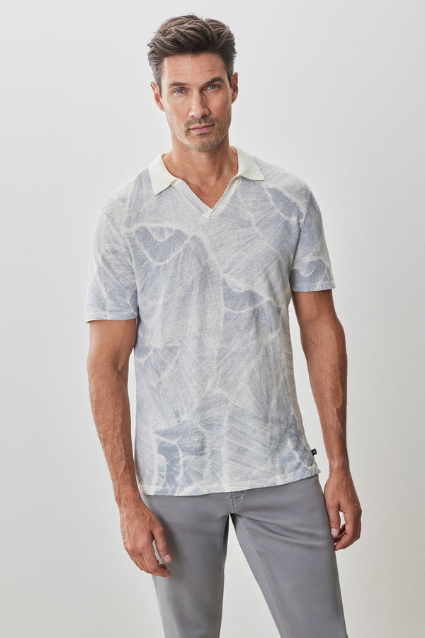 robert barakett Polo imprimé à col ouvert Asher