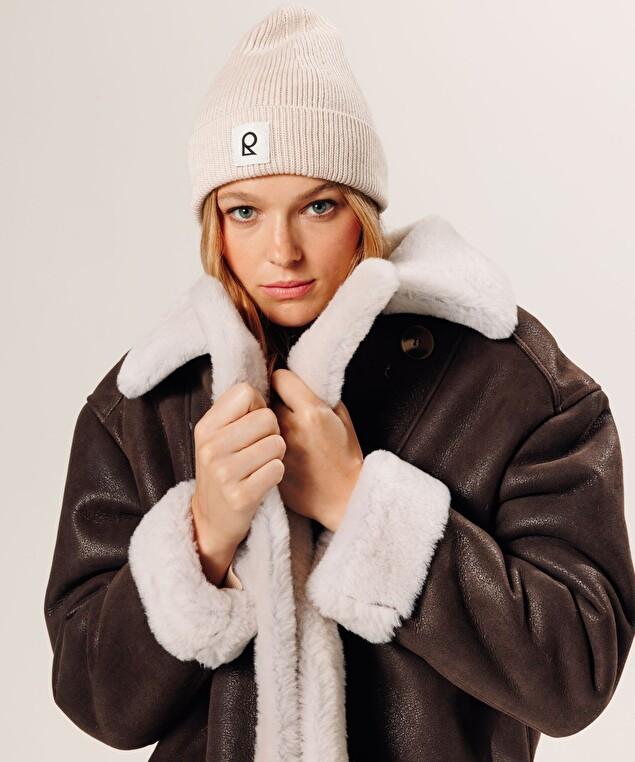 Rodier Bonnet En Laine Mérinos Unisexe OEKO-TEX® Blanc écru