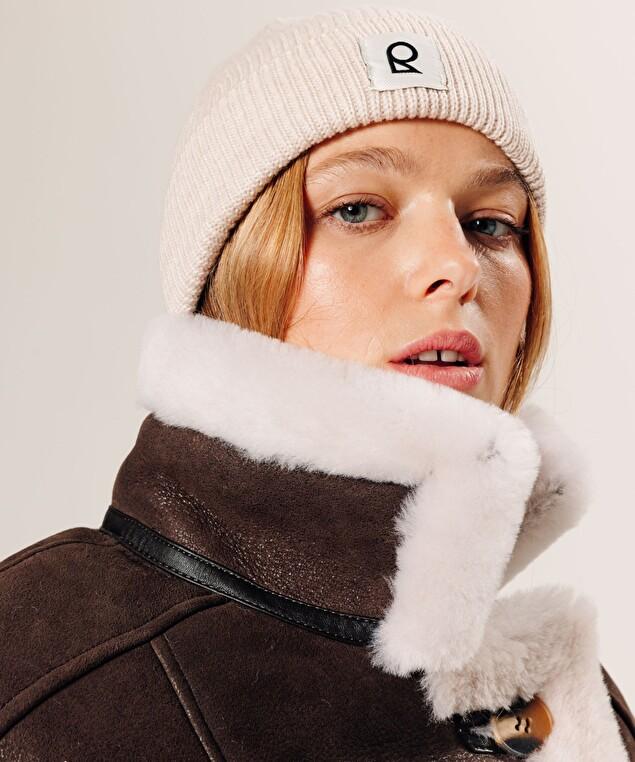 Rodier Bonnet En Laine Mérinos Unisexe OEKO-TEX® Blanc écru