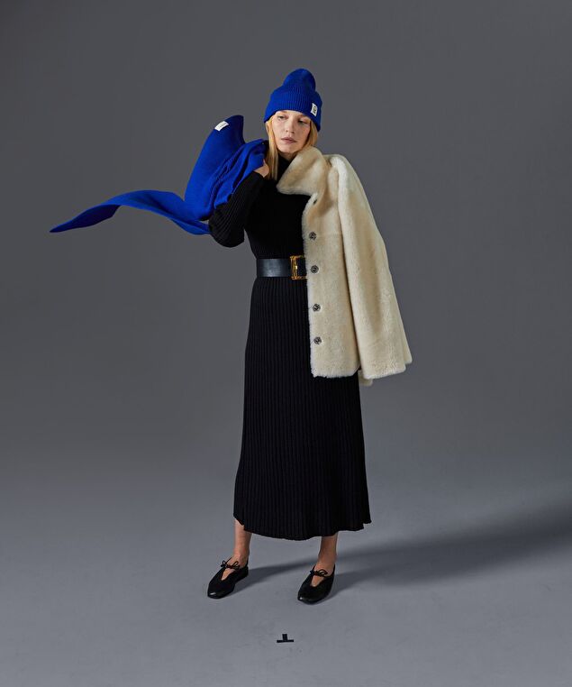 Rodier Bonnet En Laine Mérinos Unisexe OEKO-TEX® Bleu Outremer