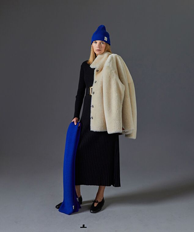 Rodier Bonnet En Laine Mérinos Unisexe OEKO-TEX® Bleu Outremer