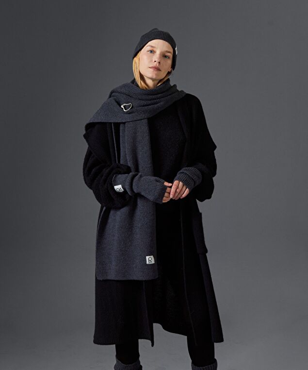 Rodier Bonnet En Laine Mérinos Unisexe OEKO-TEX® Gris