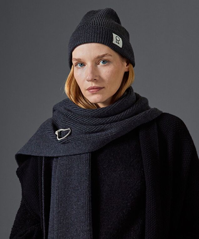 Rodier Bonnet En Laine Mérinos Unisexe OEKO-TEX® Gris