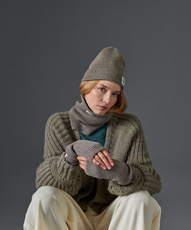 Rodier Bonnet En Laine Mérinos Unisexe OEKO-TEX® Marron Taupe