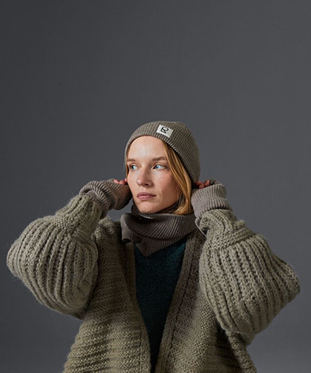 Rodier Bonnet En Laine Mérinos Unisexe OEKO-TEX® Marron Taupe