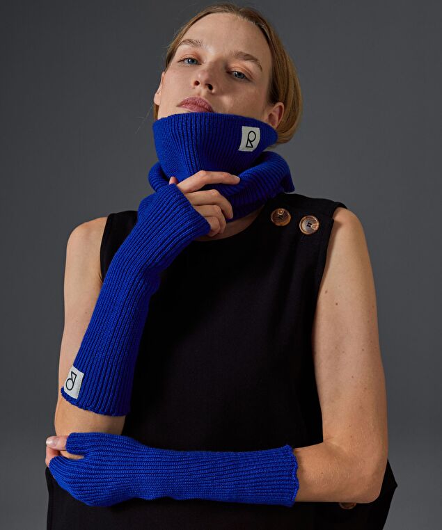 Rodier Col En Laine Mérinos OEKO-TEX® Bleu Outremer