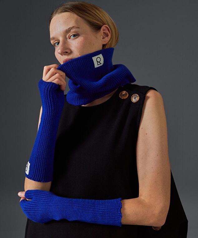 Rodier Col En Laine Mérinos OEKO-TEX® Bleu Outremer