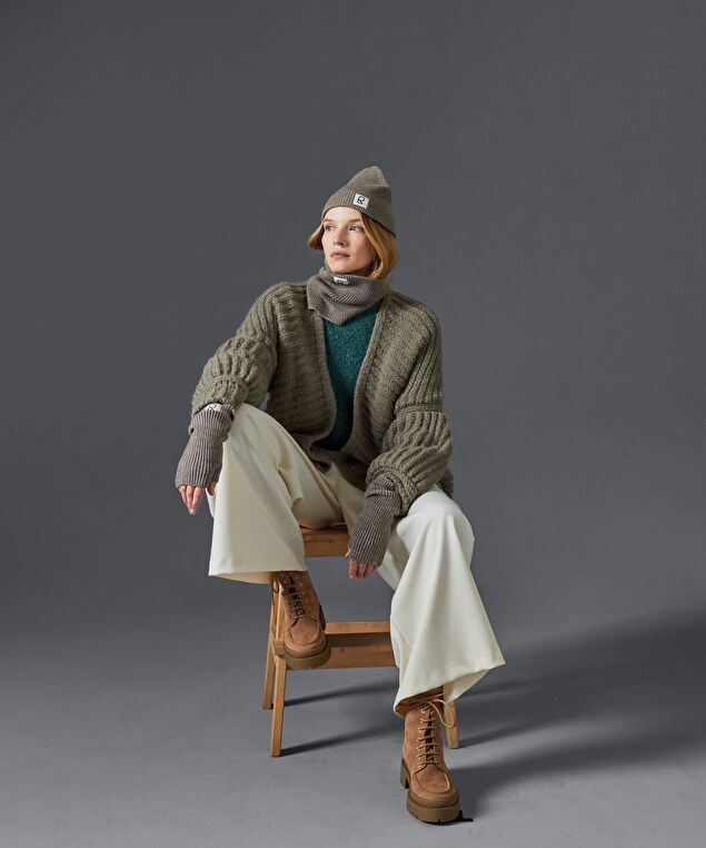 Rodier Col En Laine Mérinos OEKO-TEX® Marron Taupe