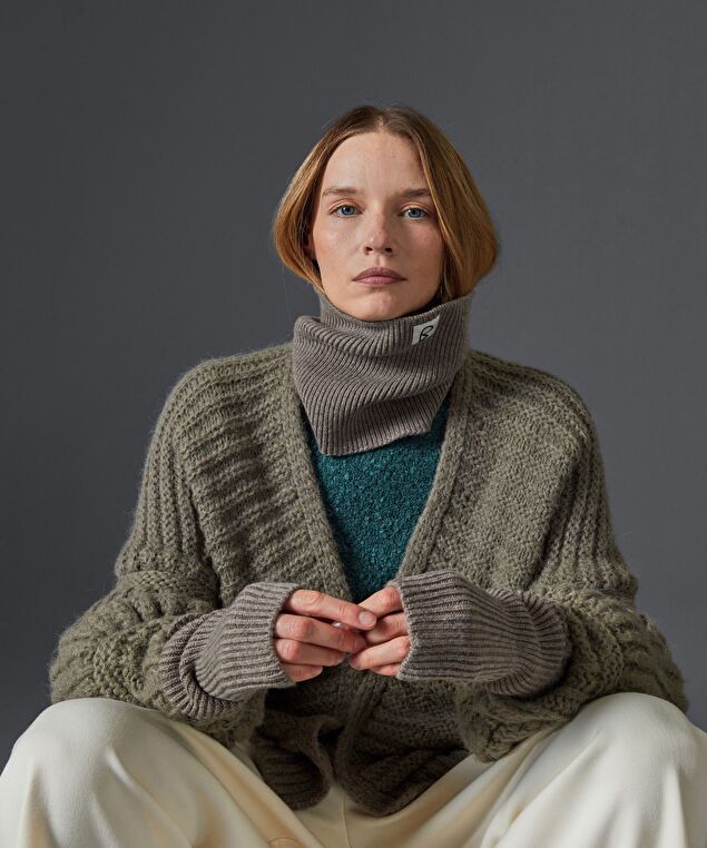 Rodier Col En Laine Mérinos OEKO-TEX® Marron Taupe