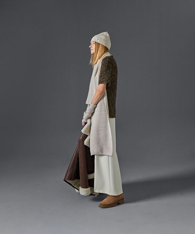 Rodier Écharpe En Laine Mérinos Unisexe OEKO-TEX® Blanc écru