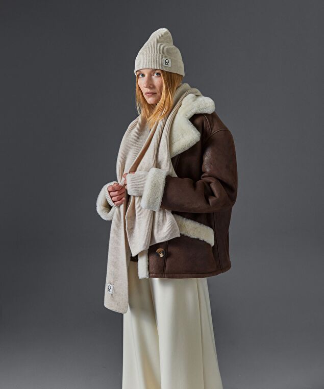 Rodier Écharpe En Laine Mérinos Unisexe OEKO-TEX® Blanc écru