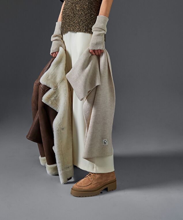 Rodier Écharpe En Laine Mérinos Unisexe OEKO-TEX® Blanc écru