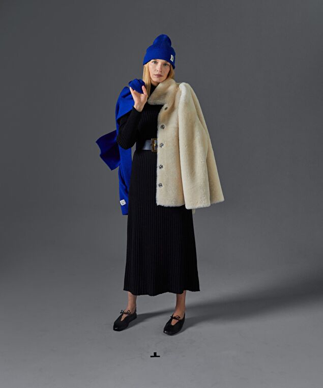 Rodier Écharpe En Laine Mérinos Unisexe OEKO-TEX® Bleu Outremer