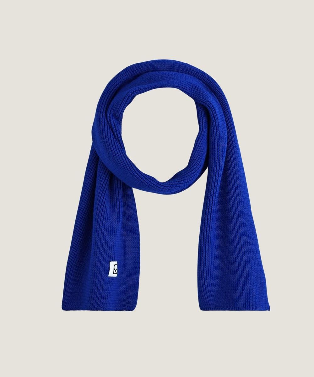 rodier Écharpe en laine mérinos unisexe OEKO-TEX® bleu outremer