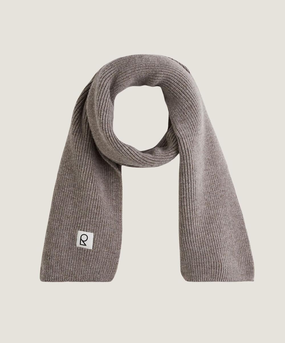 rodier Écharpe en laine mérinos unisexe OEKO-TEX® marron taupe