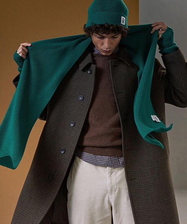 Rodier Écharpe En Laine Mérinos Unisexe OEKO-TEX® Vert Bouteille