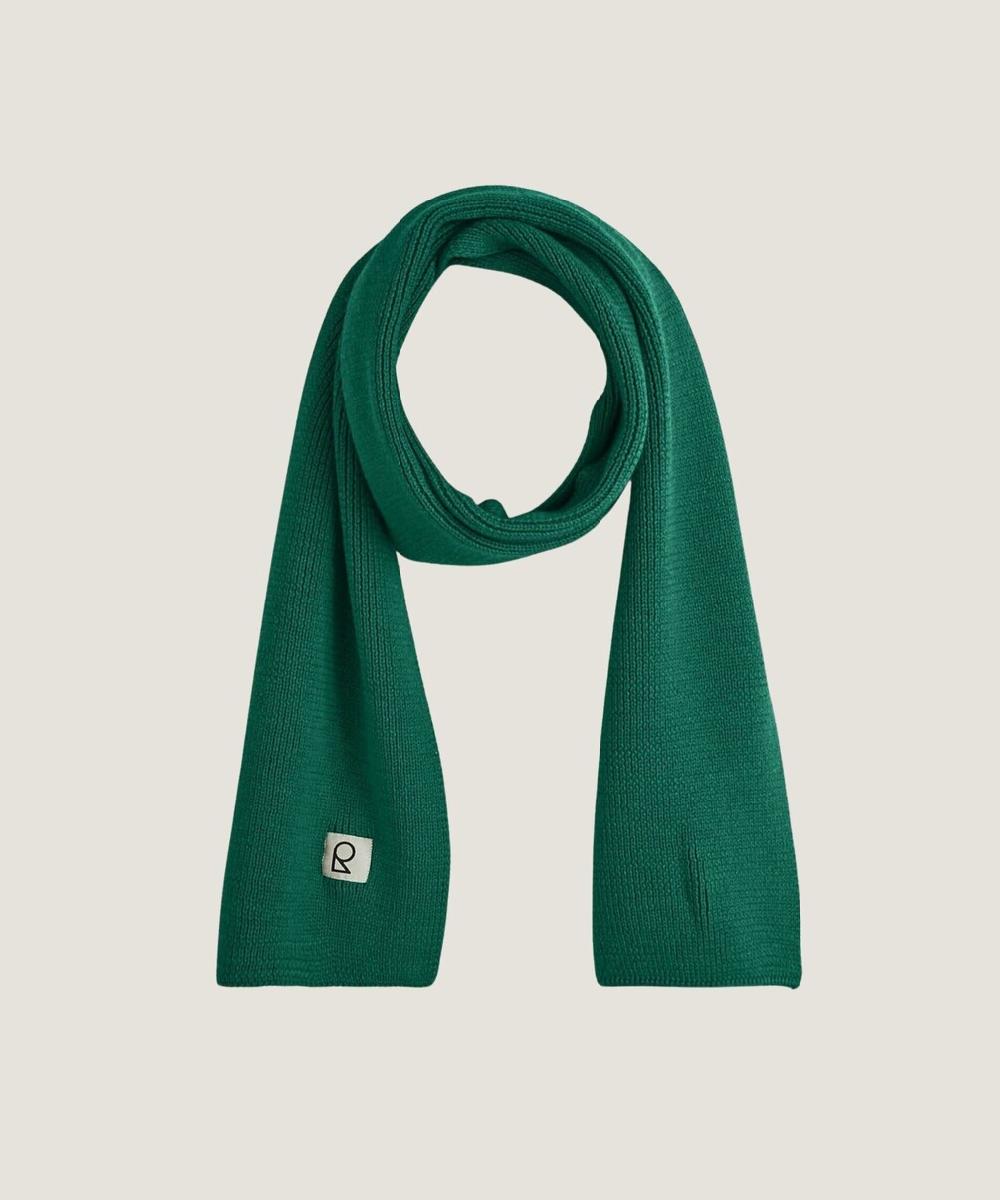 rodier Écharpe en laine mérinos unisexe OEKO-TEX® vert bouteille