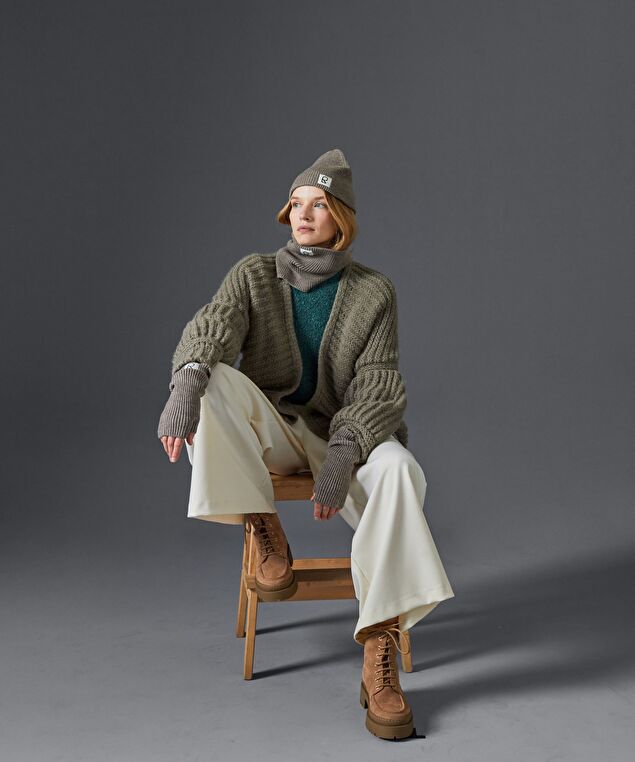 Rodier Mitaines En Laine Mérinos OEKO-TEX® Marron Taupe