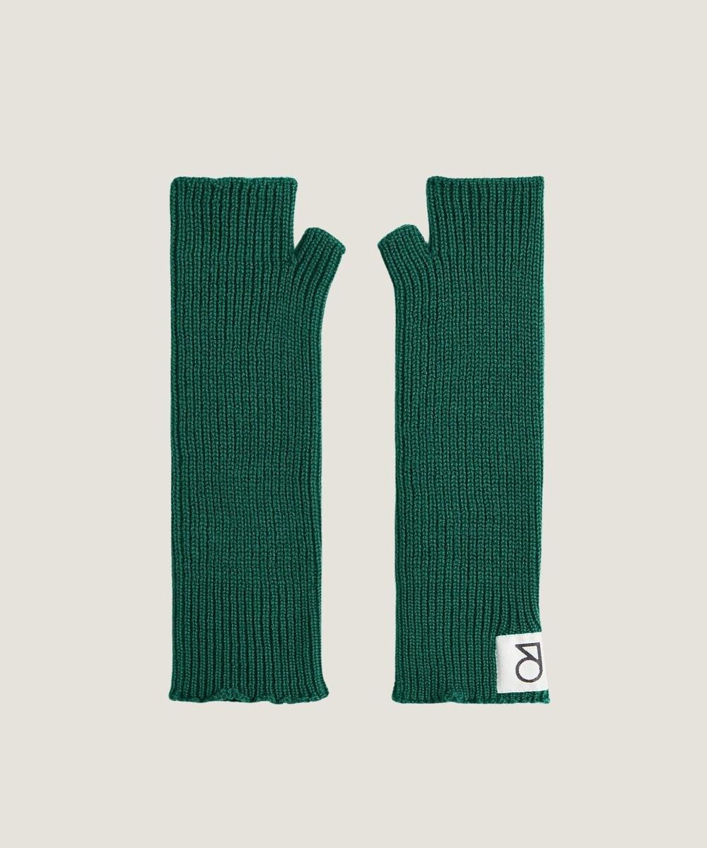 rodier Mitaines en laine mérinos OEKO-TEX® vert bouteille