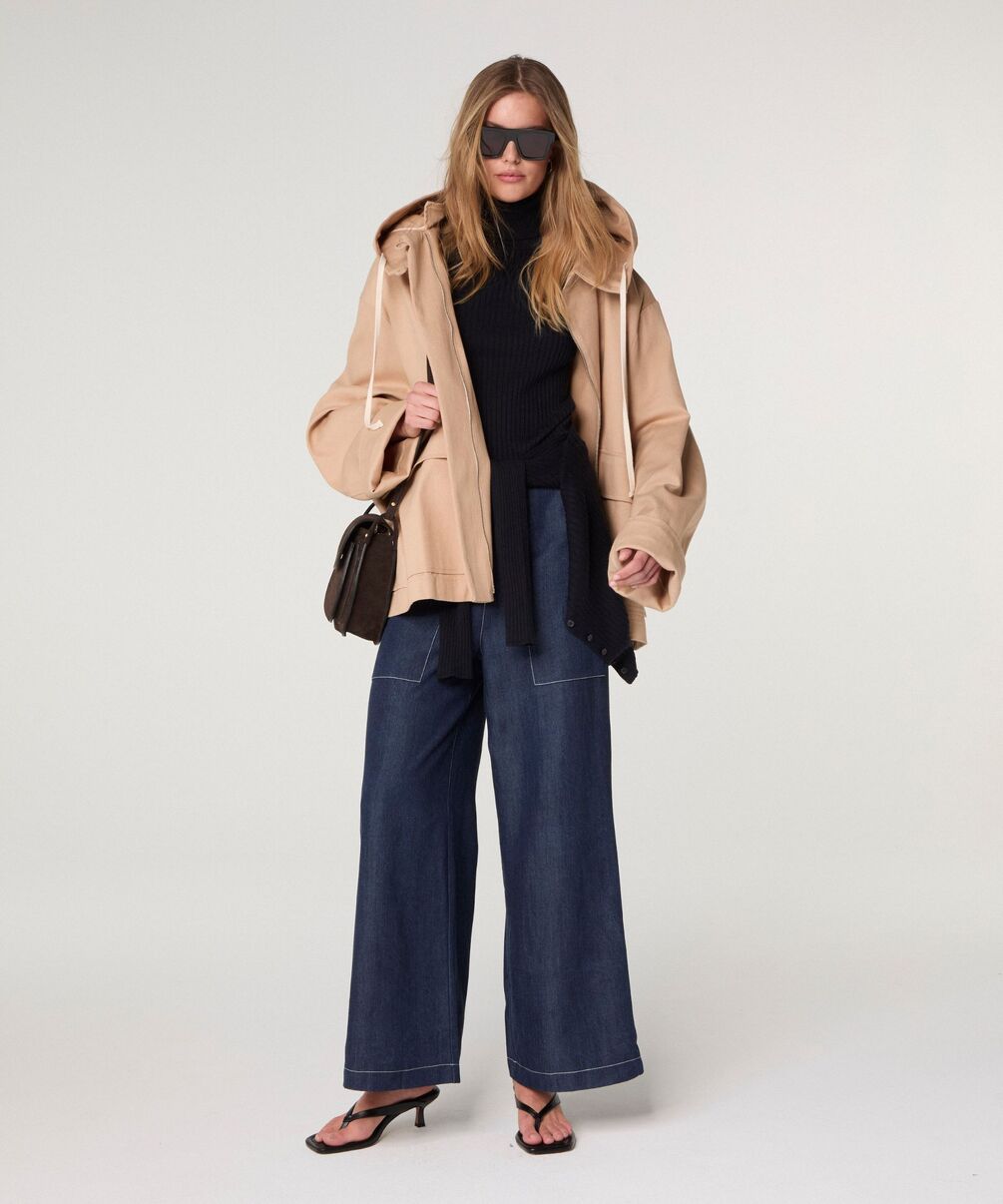 rodier Blouson oversize à capuche beige