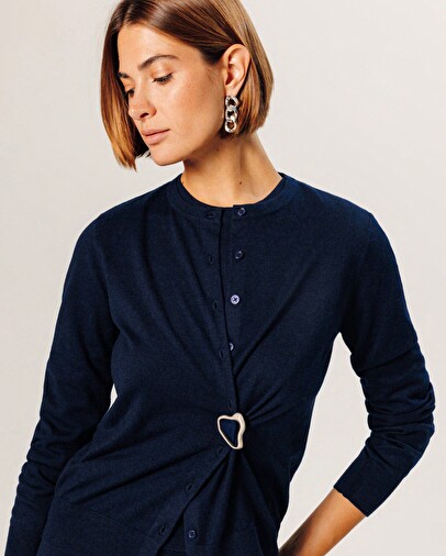 rodier Broche gris argent