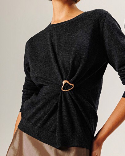 rodier Broche jaune or