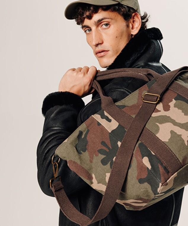 Rodier Cabas En Toile Camouflage Lio Vert