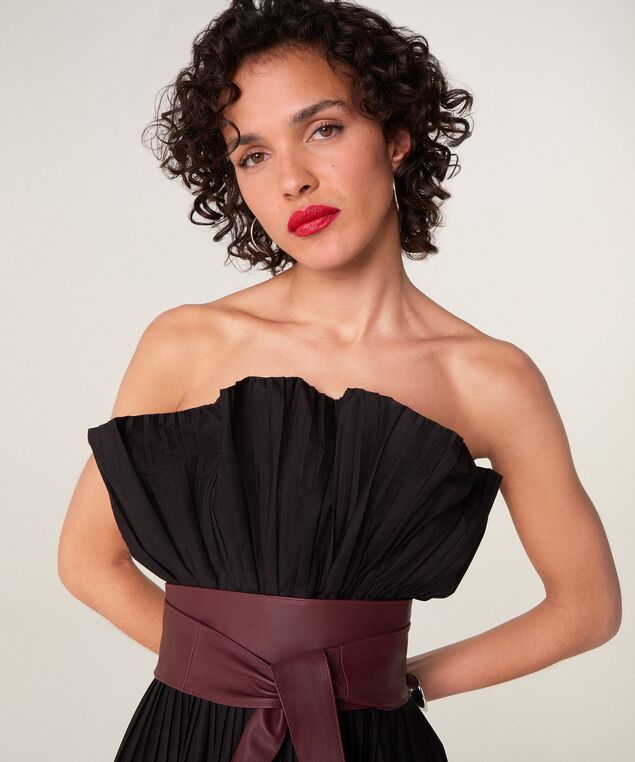 Rodier Ceinture Large Cuir Marron